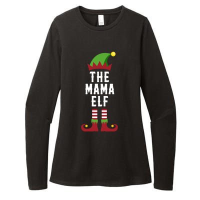 The Mama Elf Christmas Funny Gift For Mom Mum Or Mother Cute Gift Womens CVC Long Sleeve Shirt