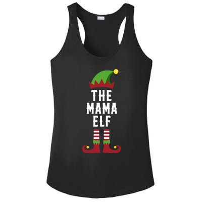 The Mama Elf Christmas Funny Gift For Mom Mum Or Mother Cute Gift Ladies PosiCharge Competitor Racerback Tank