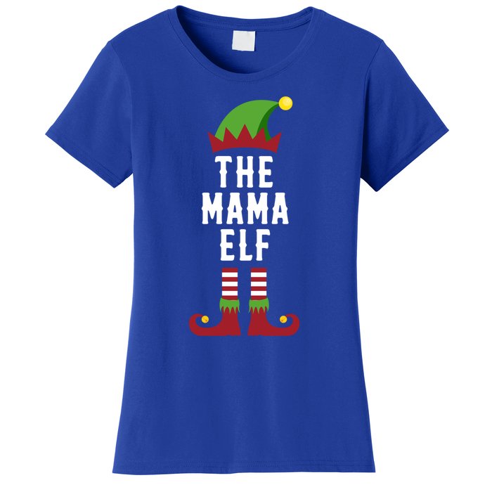 The Mama Elf Christmas Funny Gift For Mom Mum Or Mother Cute Gift Women's T-Shirt