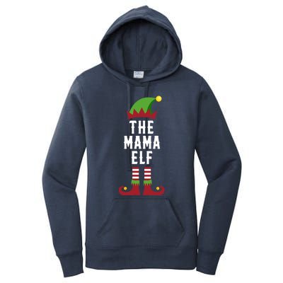 The Mama Elf Christmas Funny Gift For Mom Mum Or Mother Cute Gift Women's Pullover Hoodie