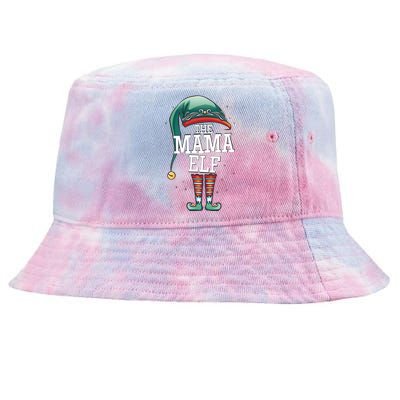 The Mama Elf Christmas Outfit For Mum Elf And Mother Great Gift Tie-Dyed Bucket Hat