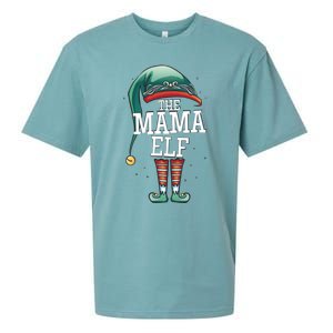 The Mama Elf Christmas Outfit For Mum Elf And Mother Great Gift Sueded Cloud Jersey T-Shirt