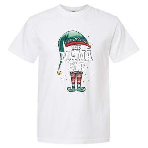 The Mama Elf Christmas Outfit For Mum Elf And Mother Great Gift Garment-Dyed Heavyweight T-Shirt