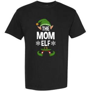 The Mom Elf Party Family Group Matching Mother Xmas Mum Funny Gift Garment-Dyed Heavyweight T-Shirt