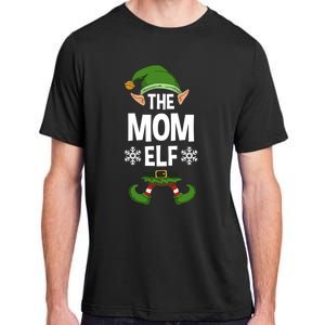 The Mom Elf Party Family Group Matching Mother Xmas Mum Funny Gift Adult ChromaSoft Performance T-Shirt