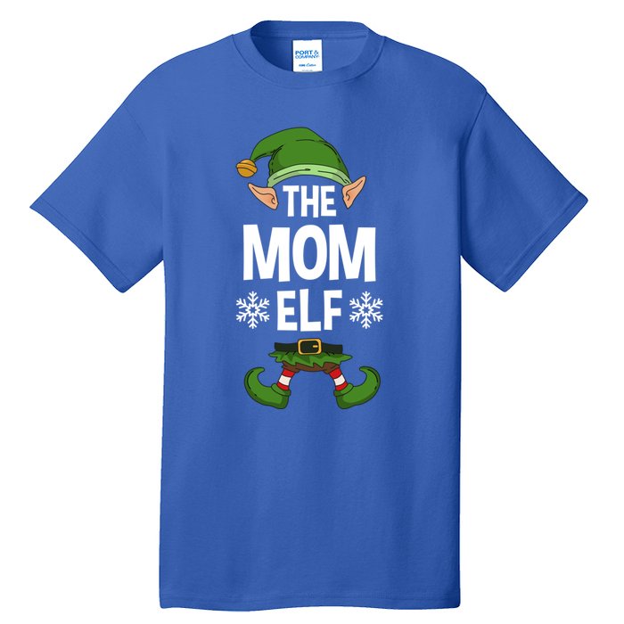 The Mom Elf Party Family Group Matching Mother Xmas Mum Funny Gift Tall T-Shirt