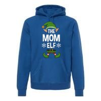 The Mom Elf Party Family Group Matching Mother Xmas Mum Funny Gift Premium Hoodie