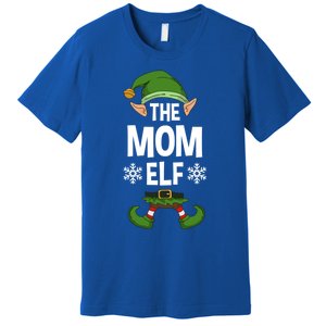 The Mom Elf Party Family Group Matching Mother Xmas Mum Funny Gift Premium T-Shirt