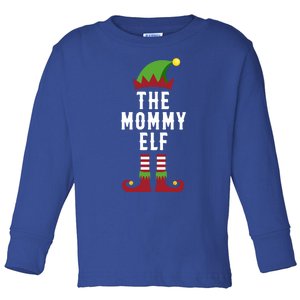 The Mommy Elf Christmas Funny Gift For Mom Mum Or Mother Gift Toddler Long Sleeve Shirt