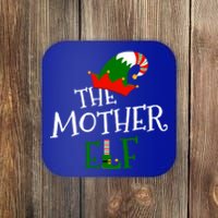 The Mother Elf Family Matching Group Gift Christmas Costume Gift Coaster