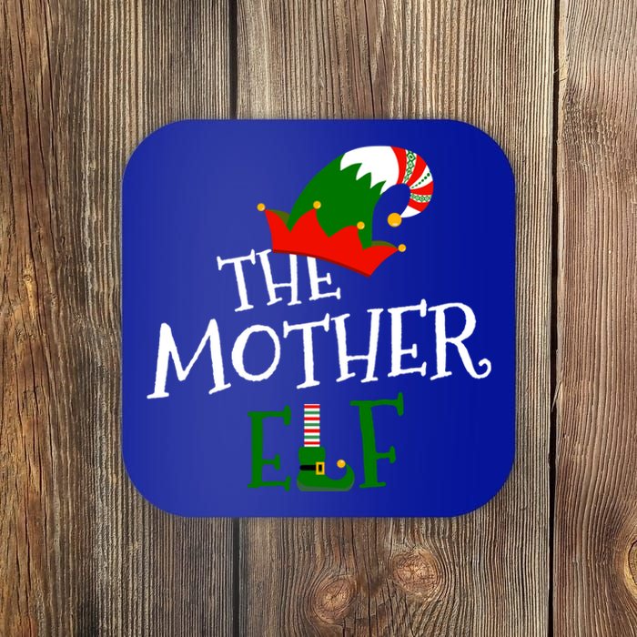 The Mother Elf Family Matching Group Gift Christmas Costume Gift Coaster