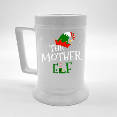 The Mother Elf Family Matching Group Gift Christmas Costume Gift Beer Stein