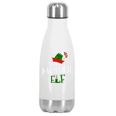 The Mother Elf Family Matching Group Gift Christmas Costume Gift Stainless Steel Insulated Water Bottle