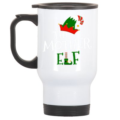 The Mother Elf Family Matching Group Gift Christmas Costume Gift Stainless Steel Travel Mug