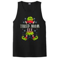 Tired Mom Elf Matching Family Group Christmas Party PosiCharge Competitor Tank