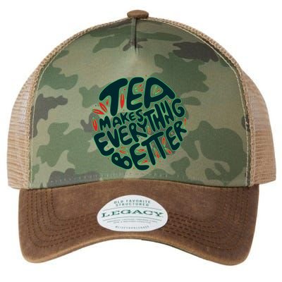Tea Makes Everything Better Legacy Tie Dye Trucker Hat
