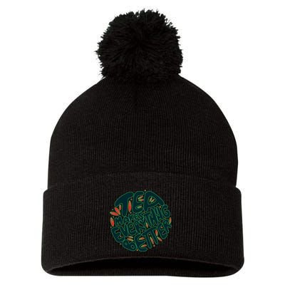 Tea Makes Everything Better Pom Pom 12in Knit Beanie