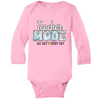 Teacher Mode Everyday Baby Long Sleeve Bodysuit