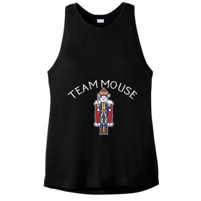 Team Mouse! Fun Nutcracker Christmas Ballet Meme Ladies PosiCharge Tri-Blend Wicking Tank