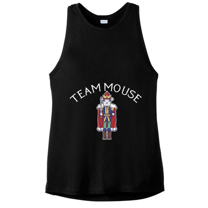 Team Mouse! Fun Nutcracker Christmas Ballet Meme Ladies PosiCharge Tri-Blend Wicking Tank