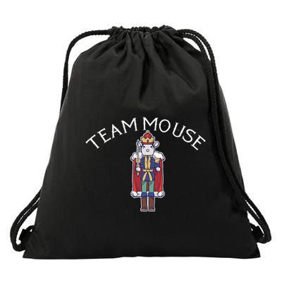 Team Mouse! Fun Nutcracker Christmas Ballet Meme Drawstring Bag