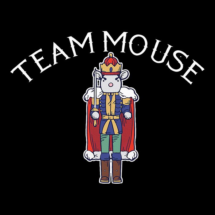 Team Mouse! Fun Nutcracker Christmas Ballet Meme Drawstring Bag