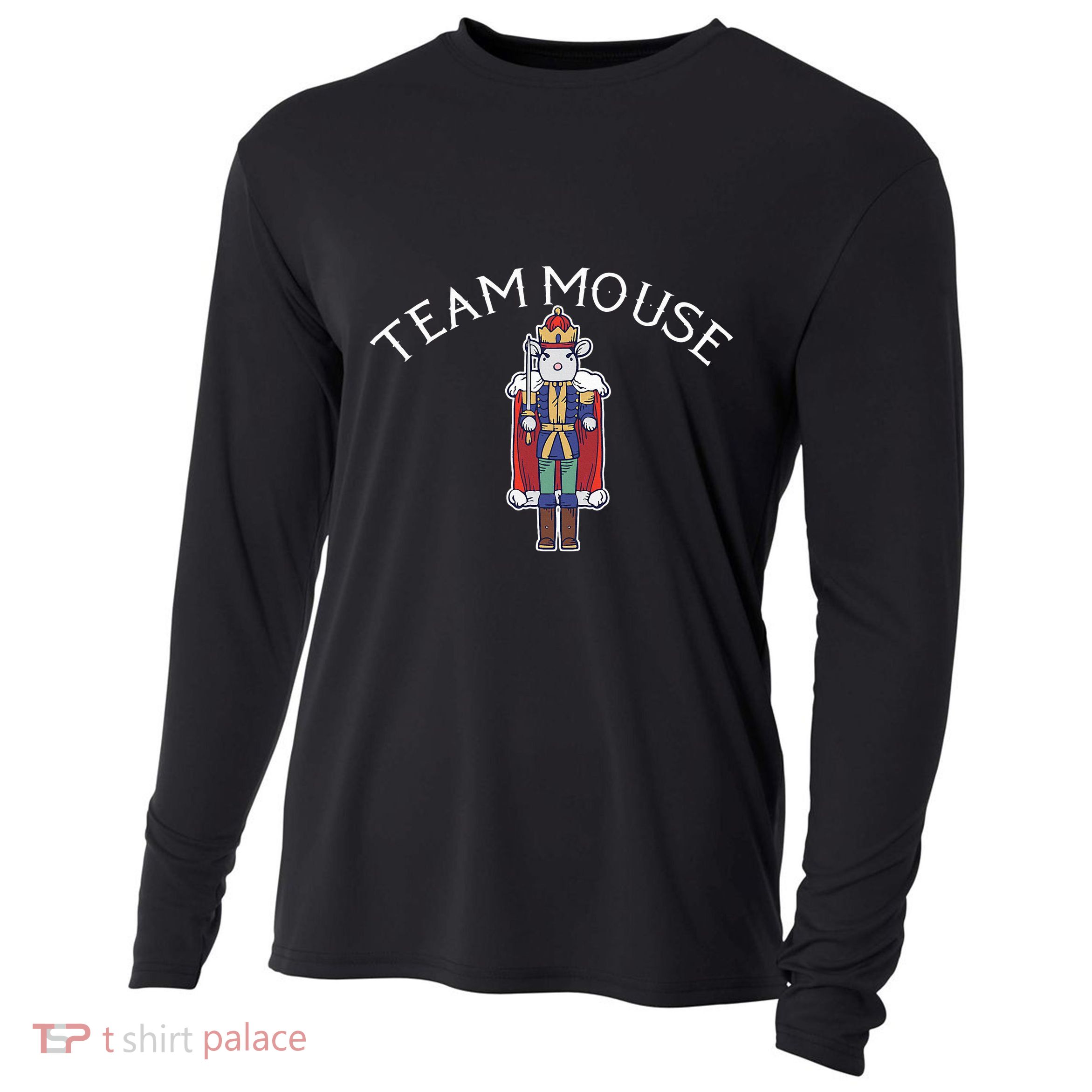 Team Mouse! Fun Nutcracker Christmas Ballet Meme Cooling Performance Long Sleeve Crew
