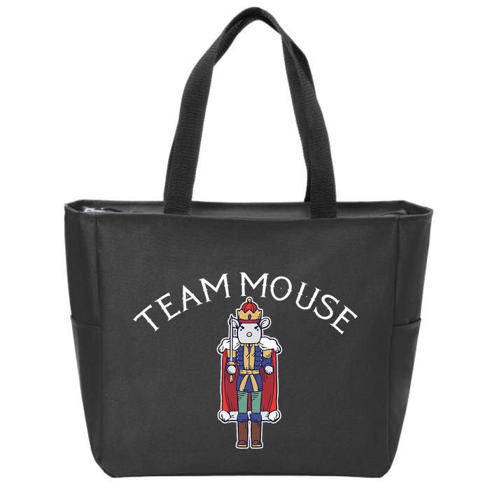 Team Mouse! Fun Nutcracker Christmas Ballet Meme Zip Tote Bag
