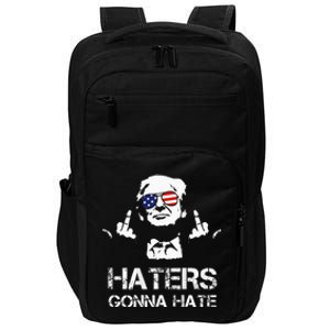 Trump Middle Finger Haters Gonna Hate Donald Trump Impact Tech Backpack