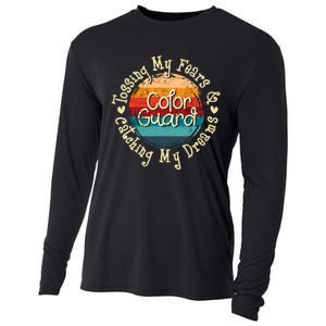 Tossing My Fears & Catching My Dreams Flag Colorguard Cooling Performance Long Sleeve Crew