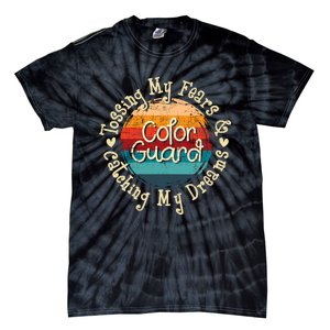 Tossing My Fears & Catching My Dreams Flag Colorguard Tie-Dye T-Shirt