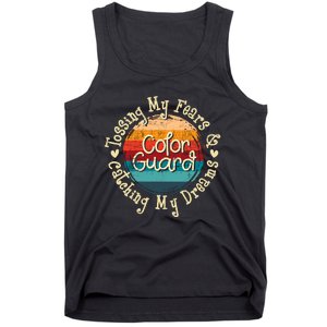 Tossing My Fears & Catching My Dreams Flag Colorguard Tank Top