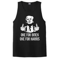 Trump Middle Finger One For Biden One For Harris PosiCharge Competitor Tank