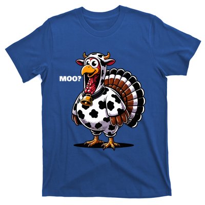 Turkey Moo Funny Thanksgiving T-Shirt