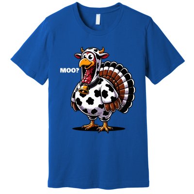 Turkey Moo Funny Thanksgiving Premium T-Shirt