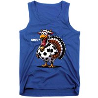 Turkey Moo Funny Thanksgiving Tank Top