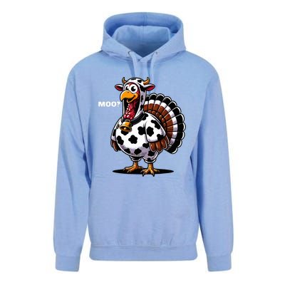 Turkey Moo Funny Thanksgiving Unisex Surf Hoodie