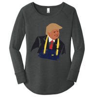 Trump Making Fries 2024 Women's Perfect Tri Tunic Long Sleeve Shirt