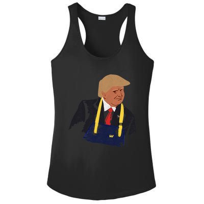 Trump Making Fries 2024 Ladies PosiCharge Competitor Racerback Tank