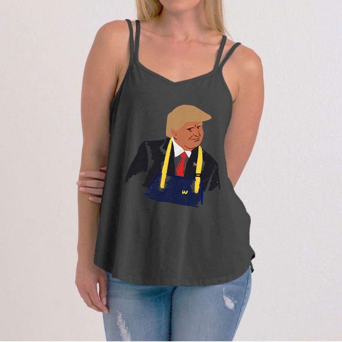 Trump Making Fries 2024 Women's Strappy Tank