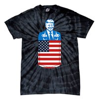 Trump Middle Finger Pocket 2020 Election Usa Republican Gift Tie-Dye T-Shirt