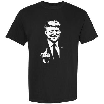 Trump Middle Finger Trump Fu 2024 Trump For President Garment-Dyed Heavyweight T-Shirt