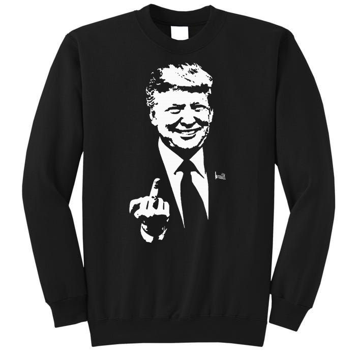 Trump Middle Finger Trump Fu 2024 Trump For President Sweatshirt