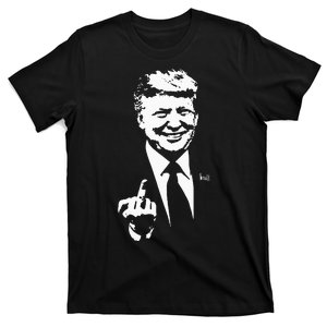 Trump Middle Finger Trump Fu 2024 Trump For President T-Shirt