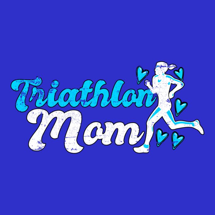 Triathlon Mom For Triathletes Mother Grunge Gift Tall T-Shirt