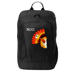 Turkey Moo Funny Thanksgiving City Backpack