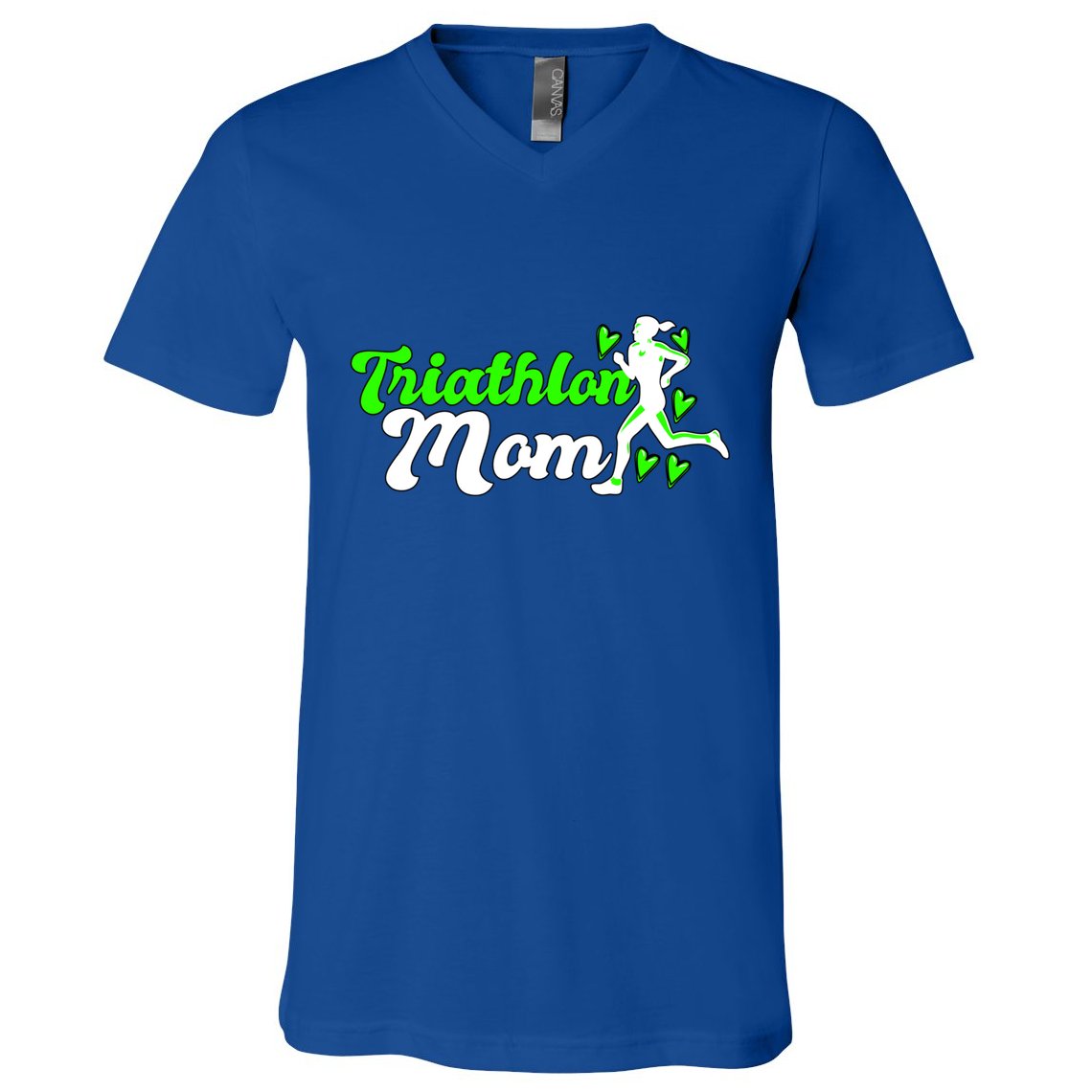 Triathlon Mom For Triathletes Mother Cute Gift V-Neck T-Shirt
