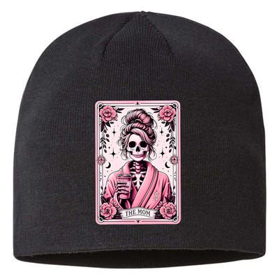 The Mom Funny Tarot Card Woman Skeleton Mother Sustainable Beanie