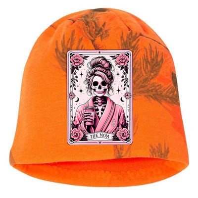 The Mom Funny Tarot Card Woman Skeleton Mother Kati - Camo Knit Beanie