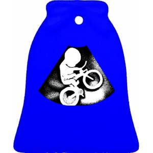 Triathlon Mom Funny Announcet For Female Triathlete Gift Ceramic Bell Ornament